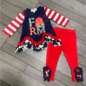 Marie Nicole Farm Themed Girls Leggings and Top